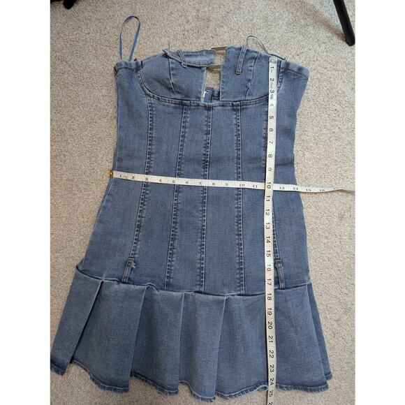 Blanc Clothing Denim Western Dress - Picture 3 of 5